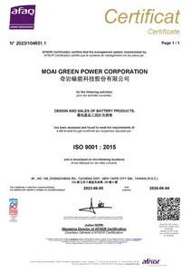 賀！奇岩綠能 通過ISO-9001：2015國際品質管理系統認證！